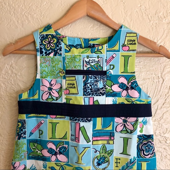 Lilly Pulitzer HTF Rare Lunch Alphabet Dress 8 - Picture 3 of 13